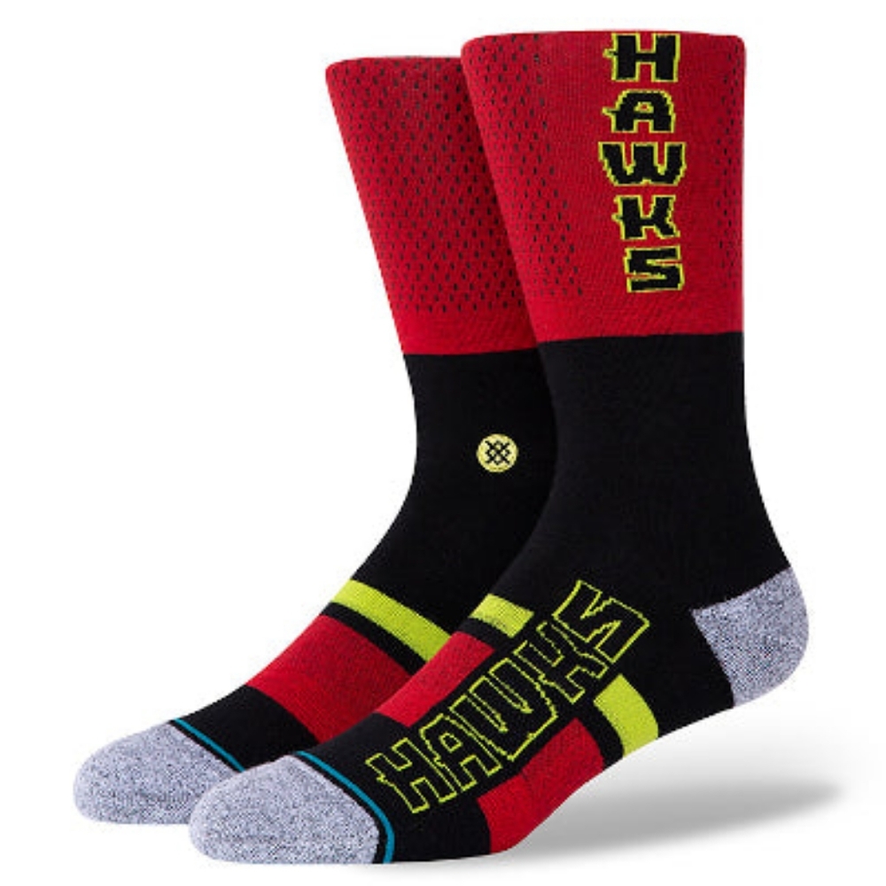 NWT Stance x NBA Atlanta HAWKS SHORTCUT 2 Crew Socks Size M 6-8.5